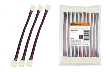 Коннектор для гибкого соединения двух светодиодных RGB лент шириной 10мм | SQ0331-0045 | TDM