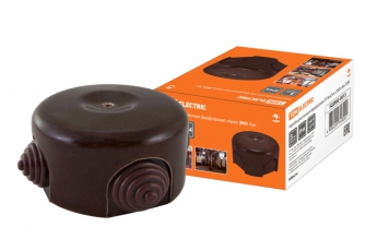 Коробка распаячная фарфоровая D7,8х4,5см «ЭКО» бук | SQ2802-0013 | TDM