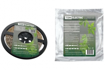 Лента светодиодная SMD3528 4,8Вт 12В 6400К IP54 5м | SQ0331-0003 | TDM