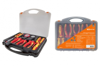 Набор диэлектрического инструмента №2, пласт. чемодан, 11 предметов, 1000В, “ЭкспертЭлектрик” | SQ1017-0102 | TDM