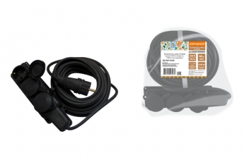 Удлинитель-шнур силовой каучук КГ IP44 3 гнезда с/з, 3700 Вт 40м Народный | SQ1307-0229 | TDM