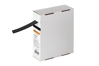 Термоусаживаемая трубка ТУТнг 12/6 черная в коробке (10 м/упак) | SQ0518-0434 | TDM