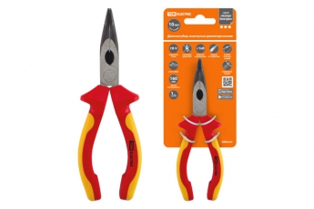 Длинногубцы изогнутые диэлектрические, 160 мм, 1000 В, CR-V, «ЭкспертЭлектрик» | SQ1010-0107 | TDM