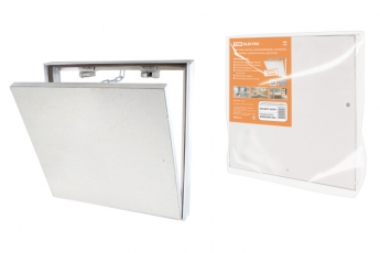 Люк под плитку, алюминиевый, съемный, нажимной, ограничитель-цепочка, 300х300, | SQ1807-0604 | TDM