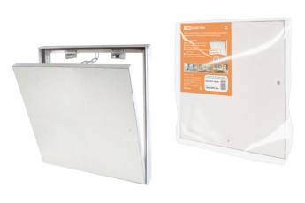 Люк под плитку, алюминиевый, съемный, нажимной, ограничитель-цепочка, 300х500, | SQ1807-0606 | TDM