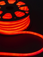 Гибкий неон круглый SMD2835-120 LED/м-220 В-6,5 Вт/м-IP67-красный (25м) | SQ0331-1520 | TDM