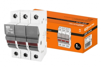 Держатель плавких вставок ДПВ 10х38 3П  | SQ0216-0003 | TDM