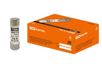 Вставка плавкая ПВЦ-С3 14х51 16А | SQ0729-0016 | TDM