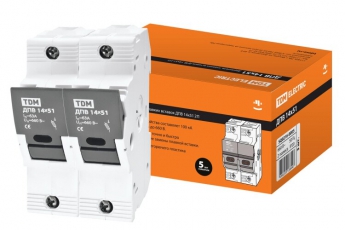 Держатель плавких вставок ДПВ 14х51 2П  | SQ0216-0005 | TDM