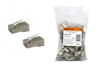Разъем RJ-45 FTP для кабеля кат. 5Е, 8P8C (100шт) | SQ0561-0001 | TDM