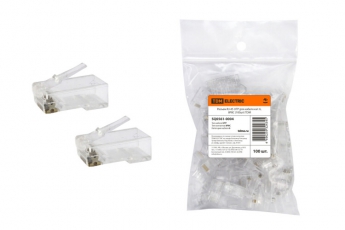 Разъем RJ-45 UTP для кабеля кат. 6, 8P8C (100шт) | SQ0561-0004 | TDM