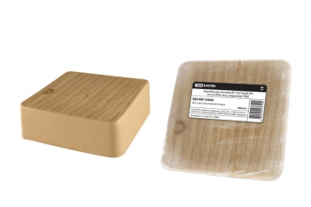 Коробка распределительная КР 75х75х28 о/п сосна IP40, инд. штрихкод | SQ1401-0405 | TDM