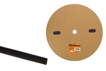 Термоусаживаемая трубка ТУТнг 12/6 черная (100 м/ролл)  | SQ0518-0028 | TDM