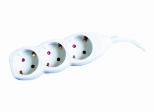 Удлинитель бытовой  У05  5 гнезд, 3метра, с заземлением, ПВС  3х1мм2  16А/250В  | SQ1303-0021 | TDM