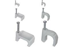 Скоба 5мм плоская пластиковая (50шт)  | SQ0513-0009 | TDM