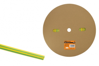 Термоусаживаемая трубка ТУТнг 8/4 желто-зеленая (100 м/ролл)  | SQ0518-0010 | TDM