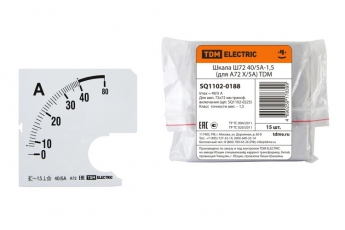 Шкала Ш72   40/5А-1,5 (для А72 Х/5А)  | SQ1102-0188 | TDM