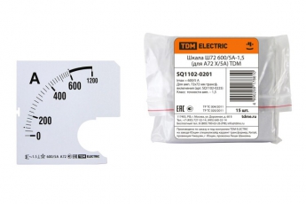 Шкала Ш72  600/5А-1,5 (для А72 Х/5А)  | SQ1102-0201 | TDM