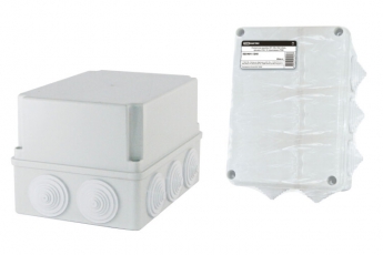 Коробка распределительная о/п 190х140х120мм, крышка, IP44, 10 гермовводов, инд. штрихкод | SQ1401-1245 | TDM