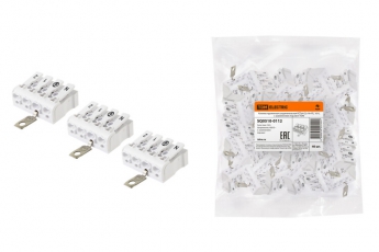 Клемма пружинная соединительная КСПз4-2L+N+PE, 16 A, с заземлением подвинт | SQ0510-0112 | TDM