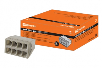 Строительно-монтажная клемма КБМ-2273-248 (2,5мм2) с пастой | SQ0517-0117 | TDM