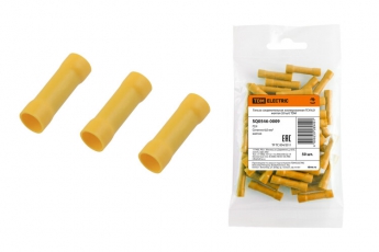 Гильза соединительная изолированная ГСИ 6,0 желтая (50 шт) | SQ0546-0009 | TDM