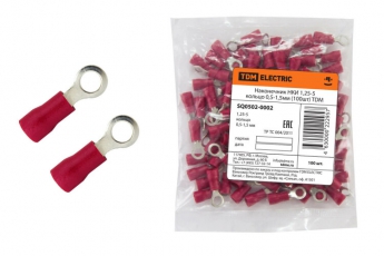 Наконечник НКИ 1,25-5 кольцо 0,5-1,5мм (100шт)  | SQ0502-0002 | TDM