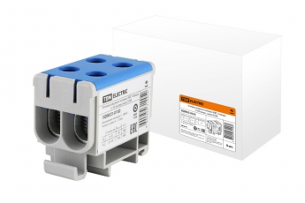 Клемма вводная силовая КВС 4 ввода 6-50 кв.мм.синяя | SQ0833-0102 | TDM