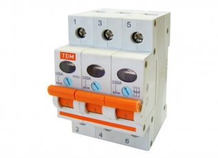 Выключатель нагрузки модульный (мини-рубильник) ВН-32 3P 63A | SQ0211-0027 | TDM