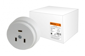 Розетка РШ 32А 250В 2Р+РЕ ОУ белая | SQ1812-0005 | TDM