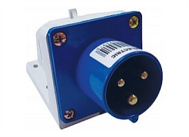Вилка 513 стационарная 2Р+РЕ 16А 220В IP44  | SQ0605-0011 | TDM