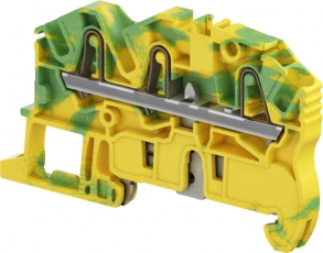 Клемма втычная ZK2,5-PE-3P - Земля - желто-зеленая - 2,5 мм?, 3 зажима | 1SNK705151R0000 | TE