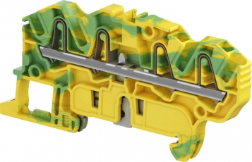 Клемма втычная ZK2,5-PE-4P - Земля - желто-зеленая - 2,5 мм?, 4 зажима | 1SNK705152R0000 | TE