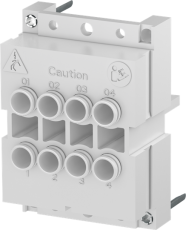 Разъем FIT2-2/4-I для цепей напряжения, монтаж в плату, для уста новки контактов BRE-T, 2 ряда по 4 полюса | 1SNA166672R0700 | TE