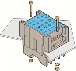 Блок PF-D-VA Клеммный для цепей полярности, не размыкаемый, полуутопленный монтаж, зажим под болт | 1SNA166762R0100 | TE