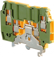 Клемма M4/6.4A.P винт 4мм.кв. Земля | 1SNA195638R2300 | TE