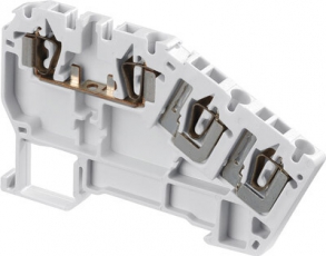 Клемма D2,5/5.C3.L для датчиков/исполн. устройств, 3-уровневая, пруж. 2.5мм.кв. серая | 1SNA290350R2100 | TE