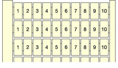 Маркировка RC65 (100 X K) , гориз. | 1SNA232160R0400 | TE