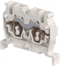 Клемма DS2,5/5.2L пруж. 2.5мм.кв. серая, мини, DIN3 | 1SNA290221R0400 | TE