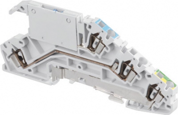 Клемма D2,5/5.NTLP.L, 3-уровневая, соединение нейтрали с шиной, пруж. 2.5мм.кв. | 1SNA290322R0100 | TE
