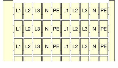 Маркировка RC610 20X(L1-L2-L3-N-PE) | 1SNA233131R1400 | TE