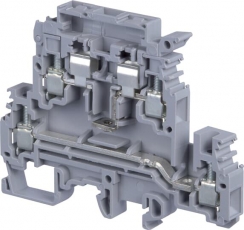Клемма M4/8.D2.SFLJ 4мм.кв. двухуровневый держатель предохранителя с неон. индикатором сгор. предохран. 110-220В | 1SNA115649R0500 | TE