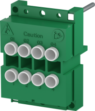 Разъем FIC-2/4-R для токовых цепей, монтаж в стойку, для установки контактов BRE-C, 2 ряда по 4 полюса | 1SNA166529R2000 | TE