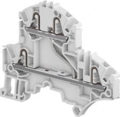 Клемма втычная ZK2,5-D1 - 2 уровня, 1 цепь, серая - 2,5 мм?, 4 зажима | 1SNK705211R0000 | TE