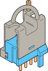Разъем FIP-1/4-G для цепей полярности, со стороны 01-02-03-04, для установки контактов BRE-T, четырехполюсный | 1SNA166556R2300 | TE