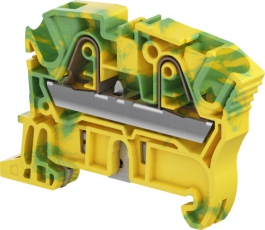 Клемма втычная ZK6-PE - Земля - желто-зеленая - 6 мм?, 2 зажима | 1SNK708150R0000 | TE