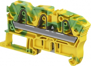 Клемма втычная ZK6-PE-3P - Земля - желто-зеленая - 6 мм?, 3 зажима | 1SNK708151R0000 | TE