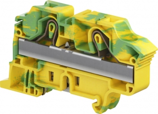 Клемма втычная ZK16-PE - Земля - желто-зеленая - 16 мм?, 2 зажима | 1SNK712150R0000 | TE
