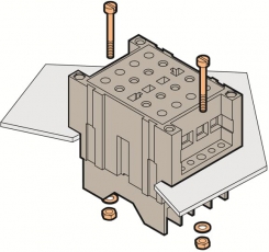 Блок TO-D-VA Клеммный для цепей напряжения, с разорванной цепью, полуутопленный монтаж, зажим под болт | 1SNA166744R0700 | TE
