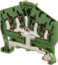 Клемма D2,5/5.I.P.4L пруж. 2.5мм.кв. зем. | 1SNA399073R0400 | TE